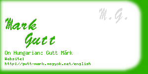 mark gutt business card